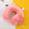 Soft Comfortable Perfect Head Support Pain Relief Travel Neck Pillow with Eye Mask
